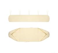 HomeVortex Oxford 420D Housse de protection pour auvent 2,5 m de long Crème | Tissu Oxford 420D enduit, protection contre la poussière et les débris, profil arrondi allongé, sangles de fixation incluses