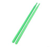HomeVortex Paire de baguettes lumineuses 5A phosphorescentes en nylon pour performance sur scène, pour batterie de jazz et électronique, bleu, vert, rose, 38,1 cm, 1 paire (vert)