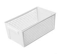 HomeVortex Panier de rangement creux, organiseur de bureau rectangulaire pour collations, livres, salle de bain, poubelle de décoration d'intérieur pour salon, balcon, boîte en plastique (D)