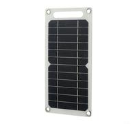HomeVortex Panneau solaire monocristallin 10 W 5 V Chargeur USB Compact Léger pour appareils mobiles Activités de plein air Énergie durable