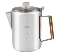 HomeVortex Percolateur à café extérieur 9 tasses en acier inoxydable pour cuisinière à induction à gaz de camping
