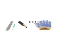 HomeVortex Perforatrice japonaise réglable avec 6 pointes interchangeables de 1,5 à 4 mm pour cuir, papier, caoutchouc, plastique, artisanat, poignée en bois, kit d'outils en laiton