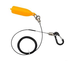 HomeVortex Pince à poisson portable avec câble en acier inoxydable, clips à dégagement rapide et flotteurs en PVC brillant, pour garder les prises fraîches, comprend des aiguilles coniques, des