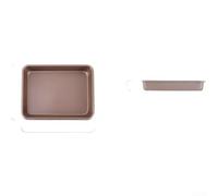 HomeVortex Plat rectangulaire en carbone anti-adhésif pour rôtir le pain 22 x 16,6 cm (A)