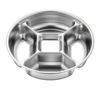 HomeVortex Plateau de service irrégulier en bois de noyer naturel pour goûter, décoration d'intérieur, marron, 30 x 12 x 2 cm
