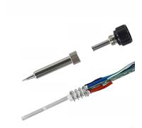 HomeVortex Poignée de fer à souder électrique 936, avec pointe en alliage plaqué, poignée en silicone haute température pour stations à 5 broches et 5 trous, outil de réparation (B)