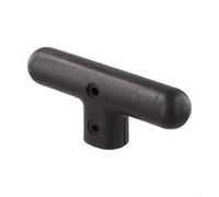 HomeVortex Poignée de poussée pour chariot de camping, 13 x 5,5 cm, en plastique, pièce de rechange, pour bagages, cargaison, shopping, pêche, équipement d'extérieur, noir