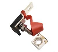 HomeVortex Porte-fusible de batterie 58 V CC 300 A carré étanche ABS Marine RV Véhicule électrique Bornier de protection de circuit avec borne de liaison M8 (100 A)