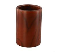 HomeVortex Porte-ustensiles en bois rustique pour couverts de cuisine, cuillères, fourchettes, baguettes, 8,4 x 13,9 cm, tube de rangement rond