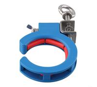 HomeVortex Poulie de pont réglable avec 65 mm de diamètre pour câblage de plafond, garage et travaux de construction, guide de câble en acier inoxydable et nylon (bleu)