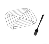 HomeVortex Rack pour gril Acier Inoxydable 14,5cm Cuisson Uniforme Rack(14.5 * 14.5cm)