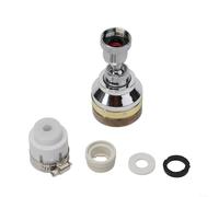 HomeVortex Rallonge d'aérateur de robinet de cuisine en laiton, 3 niveaux réglables anti-éclaboussures, pour robinets ronds avec dents extérieures de 20 mm et dents intérieures de 24 mm (5,7 cm +