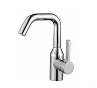 HomeVortex Robinet de lavabo pivotant en acier inoxydable avec mitigeur d'eau chaude et froide, avec aérateur en nid d'abeille, rotation flexible, pour évier de cuisine, salle de bain, lavabo, pour