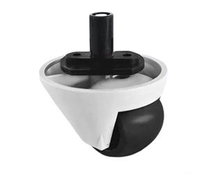 HomeVortex Roue avant pour Qrevo Curv/CurvX/CurvX5/Edge et pour Saros 10/R, pièce de rechange en plastique pour une navigation fluide sur tous les sols, noir ou blanc (blanc)
