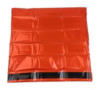 HomeVortex Sac de couchage de survie robuste, 0,065 mm d'épaisseur, film d'aluminium PE épais, couverture de sauvetage thermique orange pour randonnée, camping, extérieur, portable, 210 x 105 cm