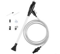 HomeVortex Siphon d'aquarium avec tuyau de sortie de 2 m et tube d'entrée extensible de 63 cm pour laver le gravier, le sable et le changement efficace de l'eau de l'aquarium