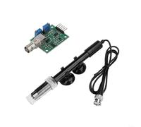 HomeVortex Sonde de capteur d'électrode de pH avec connecteur BNC pour pH-mètres, aquariums et hydroponie, plage de pH 0-14, ampoule en verre sensible, pour une réponse rapide, testeur d'eau portable