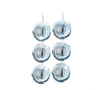 HomeVortex Spinner 3D réfléchissant dissuasif d'oiseaux en acier inoxydable - Effrayeur de pigeons pour jardin, balcon, fenêtre - Tiges répulsives humaines 10 cm Argent (2 bandes)