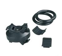 HomeVortex Support de lampe de poche en silicone pour vélo, support de lampe torche LED pour VTT, vélo de route, pour installation facile et libération rapide, noir