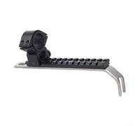 HomeVortex Support de lampe de poche, pour arc, clip réglable de 20 à 30 mm, avec amortisseur de chocs, support de lumière en alliage à dégagement rapide, pour la chasse nocturne, compatible avec la