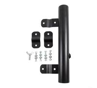 HomeVortex Support de mât d'échelle en aluminium pour camping-car, double vis moletée pour un affichage extérieur sûr, pour rails de camping-car jusqu'à 3,8 cm et mâts de 2,5 à 4,4 cm de diamètre