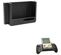 HomeVortex Support de poignée de manette pour poche rétro et pour 8BITDO, support de poignée de jeu PLA avec serrage sécurisé, accessoire de console compact 12 x 7 x 3,3 cm (noir)