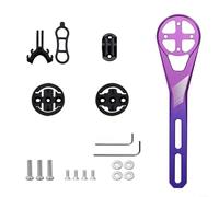 HomeVortex Support d'extension pour ordinateur de vélo en alliage d'aluminium pour Garmin pour appareils GPS IGPSport pour VTT et vélos de route (violet)
