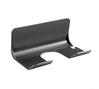 HomeVortex Support mural pour sèche-cheveux - Support sans perçage pour coiffeuse et comptoir de salle de bain, convient à la plupart des sèche-cheveux, support vertical peu encombrant (gris, standard