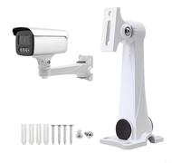 HomeVortex Support mural réglable à 360 degrés en alliage d'aluminium pour caméra de vidéosurveillance, support pivotant de sécurité intérieure, pour installation au plafond ou au mur, blanc