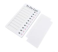 HomeVortex Tableau d'organisation journalier en plastique avec boutons coulissants, système de gestion des tâches hebdomadaires pour la maison, le bureau, la planification familiale