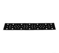 HomeVortex Tampon de polissage noir 70 x 400 mm, avec 53 trous, système de fixation à forte adhérence, pour polissage et ponçage, disque de protection en nylon léger, pour l'alimentation