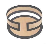 HomeVortex Tapis de cuisson en silicone de 22,9 cm, pour moule à charnière, fond et doublure latérale, anti-fuite, pour moules à cheesecake, passe au lave-vaisselle (noir)
