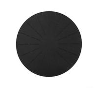 HomeVortex Tapis de protection en silicone pour plaque de cuisson à induction - Résistant à la chaleur - Antidérapant - Anti-rayures - Pour un nettoyage facile - Noir - 28 cm