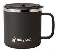HomeVortex Tasse à café de voyage en acier inoxydable 304 avec isolation à double paroi, passoire à thé intégrée, cuillère pliable et pour boissons chaudes ou froides, large (couvercle coulissant