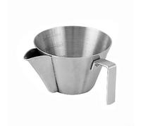 HomeVortex Tasse à mesurer à café en acier inoxydable avec marques de mesure claires, cuillère résistante à la rouille 304 pour la cuisson expresso, thé, poignée ergonomique, passe au lave-vaisselle