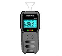 HomeVortex Testeur d'haleine avec diffusion vocale, affichage numérique LED, capteur semi-conducteur pour 0-200 mg/100 ml, analyseur de type de soufflage portable avec 5 embouts buccaux (A)