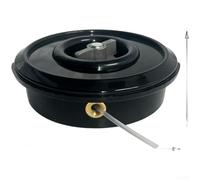 HomeVortex Tête de tondeuse à gazon à alimentation automatique, tête de rechange en nylon avec coupe précise, design léger pour un entretien efficace de la pelouse, 114 x 44 mm, noir