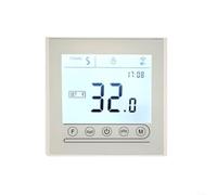 HomeVortex Thermostat WiFi programmable, avec écran tactile, horaire 5 + 2/6 + 1 jour, fonction mémoire, commande vocale, compatible avec Alexa et maison, PC + ABS, blanc, (chauffage chaudière)