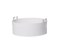 HomeVortex TL2667 Raccord de tuyau d'échappement portable de climatiseur, adaptateur de 15,2 cm à 12,7 cm, pour PACA140E PACC100EL, conduit ABS haute température, avec renfort métallique, blanc