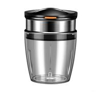 HomeVortex Trancheuse de fruits en acier inoxydable avec déflecteur amovible pour préparation de salade fraise, banane, champignon, salade, design ergonomique sûr