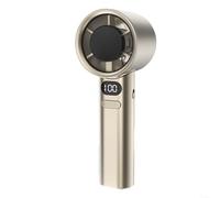 HomeVortex Turbofan Ventilateur électrique portable rechargeable par USB avec affichage numérique, contrôle de 120 vitesses, plusieurs protections de sécurité pour la maison, le bureau, les voyages