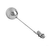 HomeVortex Vanne à flotteur automatique G3/4 DN20 avec boule en acier inoxydable 304 de 110 mm, capteur de niveau de tige de 380 mm pour chaudière, riz, cuve à vapeur, réservoir de cuvette WC
