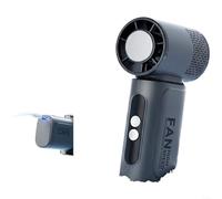 HomeVortex Ventilateur de refroidissement portable avec affichage numérique, technologie Turbo TEC Ice Compresse, débit d'air réglable à 3 vitesses, rechargeable par USB, portable pour mini