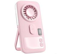 HomeVortex Ventilateur pulvérisateur portable ultra fin avec refroidissement double cœur, ventilateur de brume portable pour un soulagement instantané, flux d'air turbo silencieux, rechargeable par