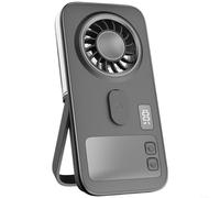 HomeVortex Ventilateur pulvérisateur portable ultra fin avec refroidissement double cœur, ventilateur de brume portable pour un soulagement instantané, flux d'air turbo silencieux, rechargeable par