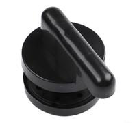 HomeVortex Verrou de porte de salle de bain avec indicateur vacant engagé, boulon en plastique de 53 mm pour toilettes, panneau rouge et vert, convient aux portes de 10 à 20 mm, noir