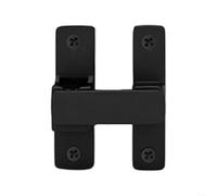 HomeVortex Verrou de porte réglable et lumineux en acier inoxydable pour chambre à coucher, balcon, armoires et portes coulissantes en alliage de zinc, design visible de nuit (noir)