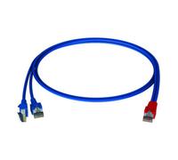 homeway Homeway HW-Y-Kabel1 LAN/LAN 0,5 m bleu/bleu HCAHNG-B2103-A005 Quantité:1