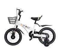 homewell 12/14/16 Pouces Velo pour Enfant a Roulette Stabilisatrices 2-8 Ans, Guidon et Selle Réglables en Hauteur, Vélo Enfant avec Paniers, pour Garçons et Filles (16 Pouce)