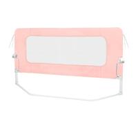 homewell Barrière de lit Enfant Pliable 180cm, Pliant, Portable Bed Rail, Hauteur Réglable, Cadre en Métal, Barrière de Sécurité Enfant Lit, Stable et Durable (Rose)